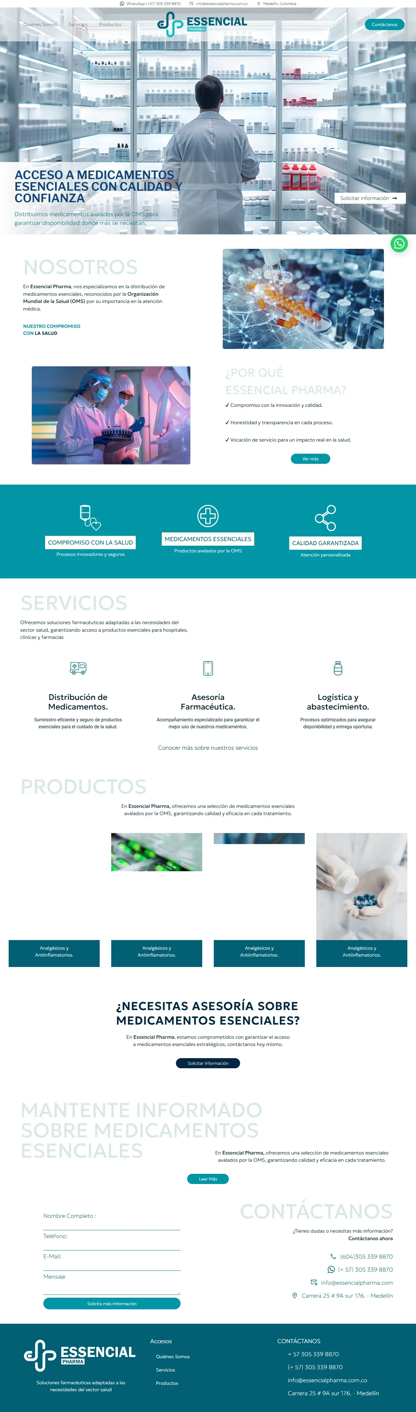 Página de Essencial Pharma